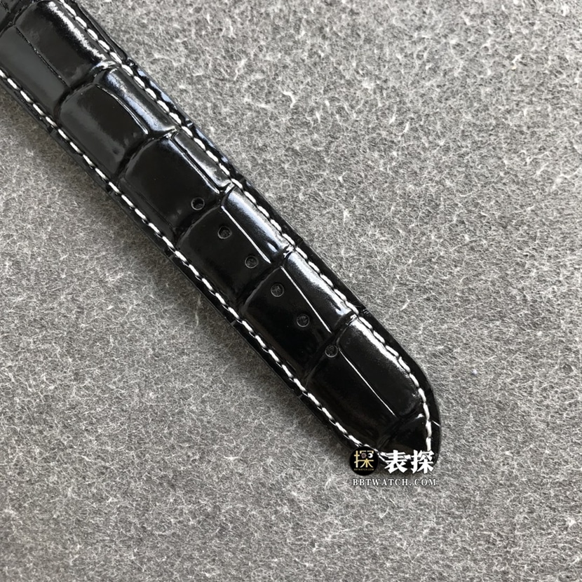 百年灵璞雅B01计时顶级一比一精仿手表男士银色熊猫盘皮带款图片及价格表带实拍图