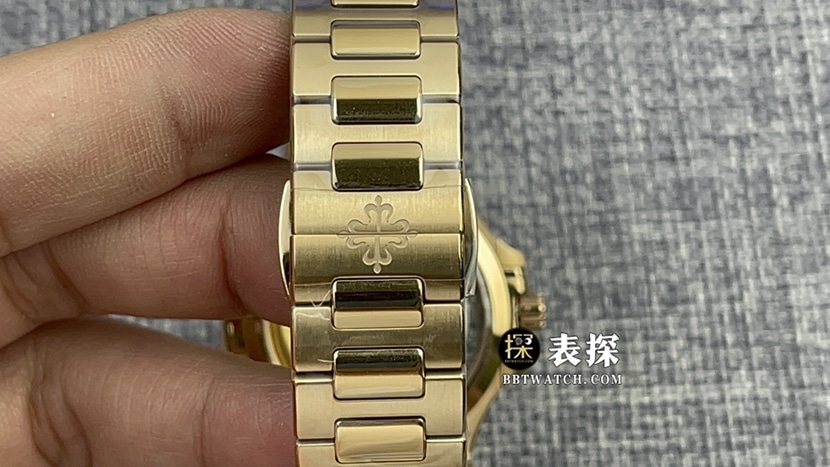 3K厂百达翡丽运动优雅7118一比一顶级复刻手表女士蜜金色莹彩盘钢带款图片及价格表带实拍图