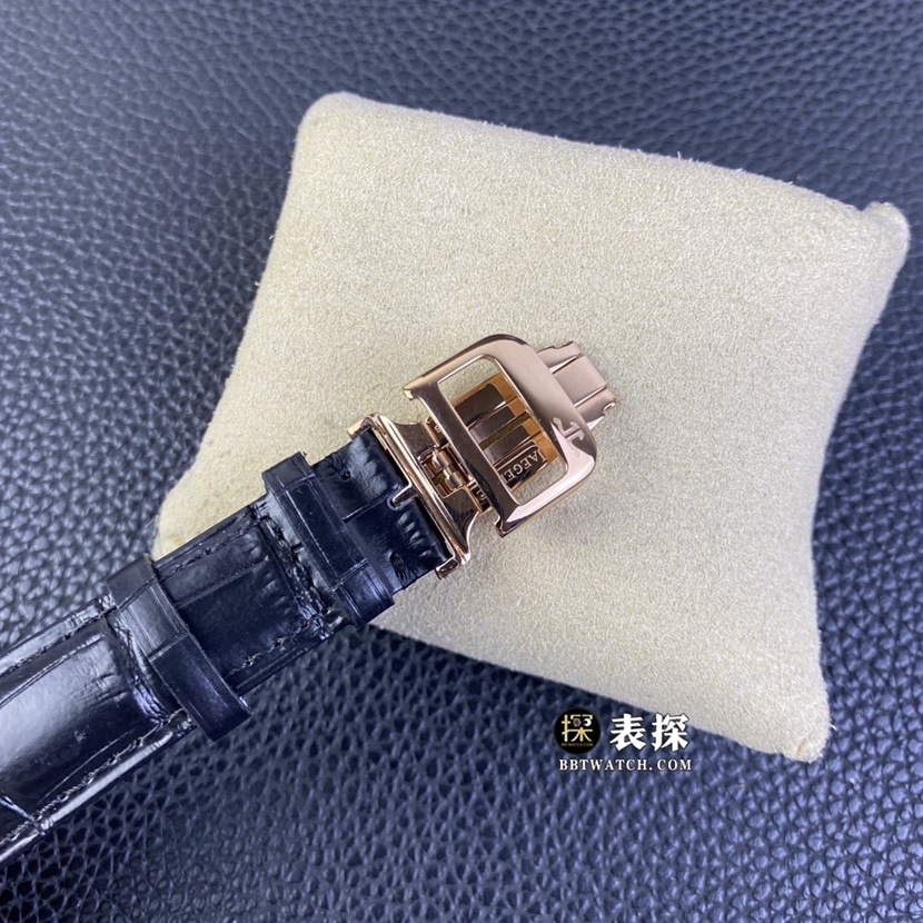 积家大师顶级一比一高仿手表男士白盘陀飞轮皮带款图片及价格表扣实拍图