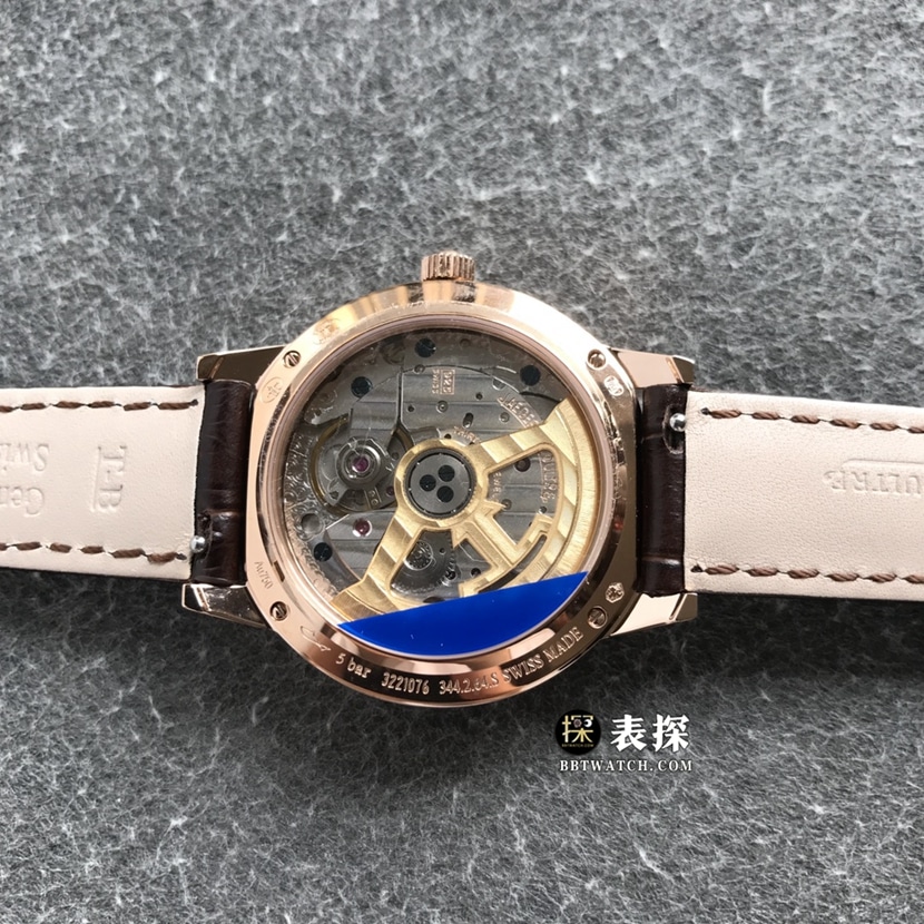 ZF厂积家约会顶级复刻手表女士银盘月相皮带款图片及价格背面实拍图