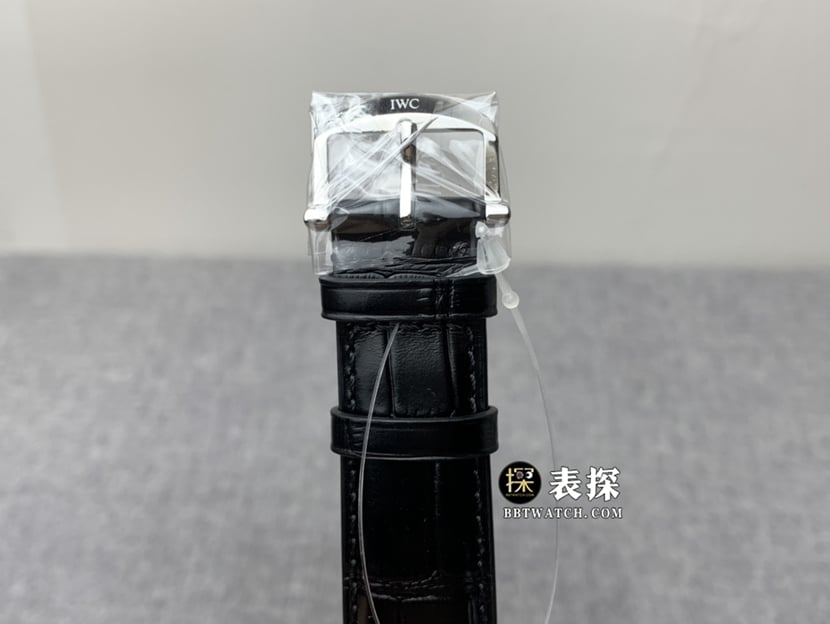 V7厂万国表柏涛菲诺一比一超A高仿手表男士银白盘皮带款图片及价格表扣实拍图