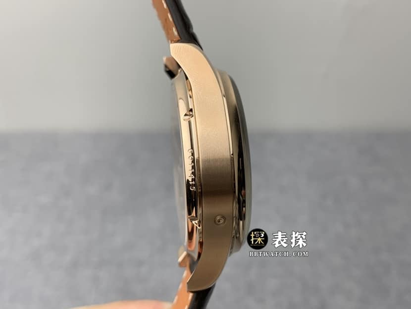 V9厂万国表男士葡萄牙一比一超A精仿手表银白盘皮带款图片及价格侧面实拍图
