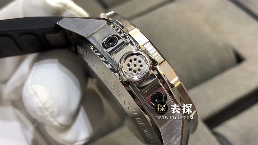 V6厂万国表男士海洋时计一比一超A精仿手表岩灰色熊猫盘橡胶款图片及价格侧面实拍图