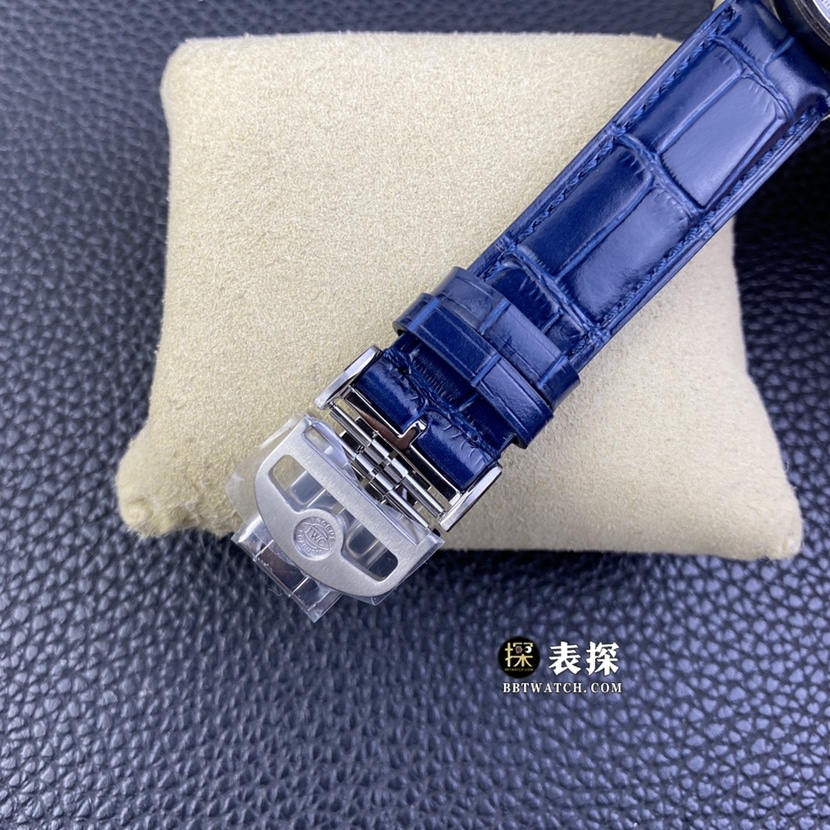 AZ厂万国表葡萄牙IW371620顶级一比一高仿手表男士白盘皮带款图片及价格表带实拍图