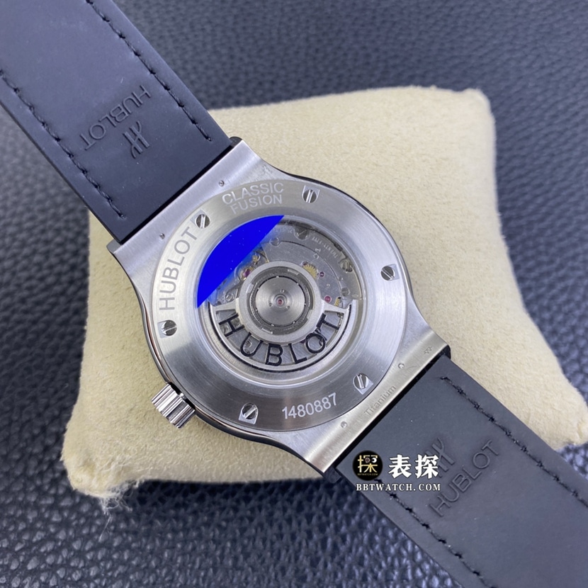 APS经典融合宇舶1:1复刻手表缎面黑色太阳纹盘橡胶款565.NX.1470.RX机芯图