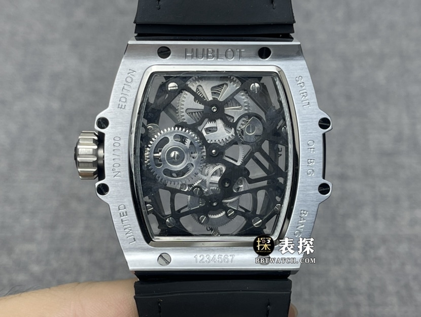 JB MASTERPIECE宇舶1:1复刻手表镂空盘陀飞轮橡胶款906机芯图