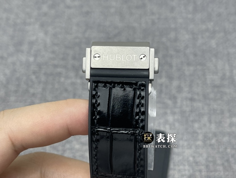 JB MASTERPIECE宇舶1:1复刻手表镂空盘陀飞轮橡胶款906表扣图