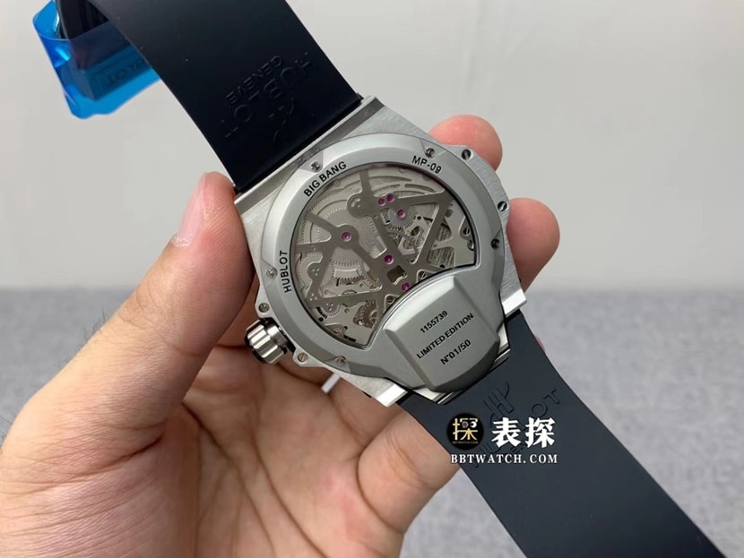 传世宇舶1:1复刻手表镂空熊猫盘陀飞轮橡胶款909.NX.1120.RX机芯图