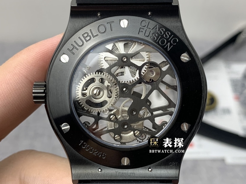 JB经典融合宇舶1:1复刻手表镂空盘陀飞轮橡胶款505.CM.0140.LR机芯图