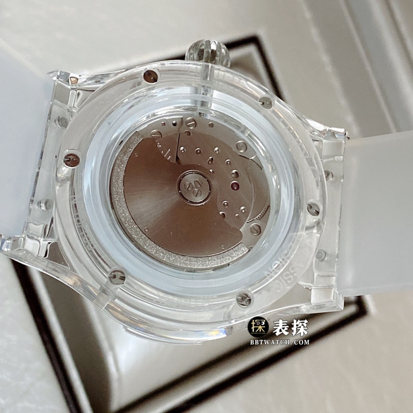 经典融合宇舶1:1复刻手表太阳花盘透明橡胶款507.JX.0800.RT.TAK21机芯图