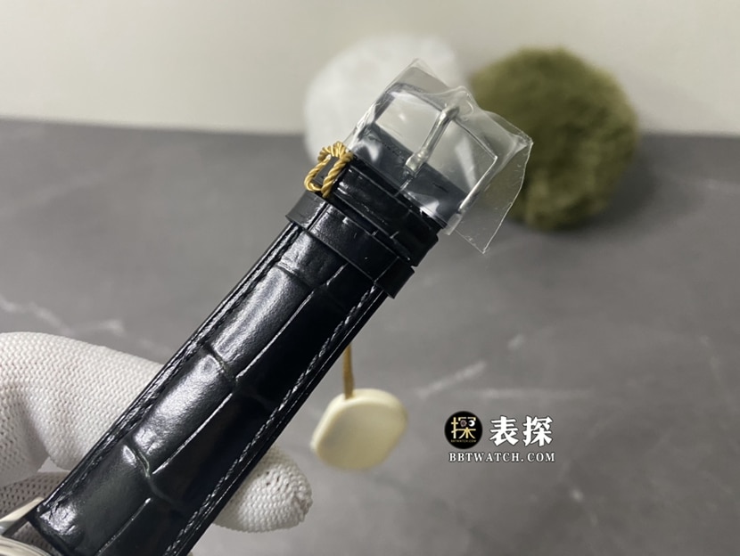 MKS厂欧米茄碟飞一比一超A高仿手表男士白盘皮带款图片及价格表扣实拍图