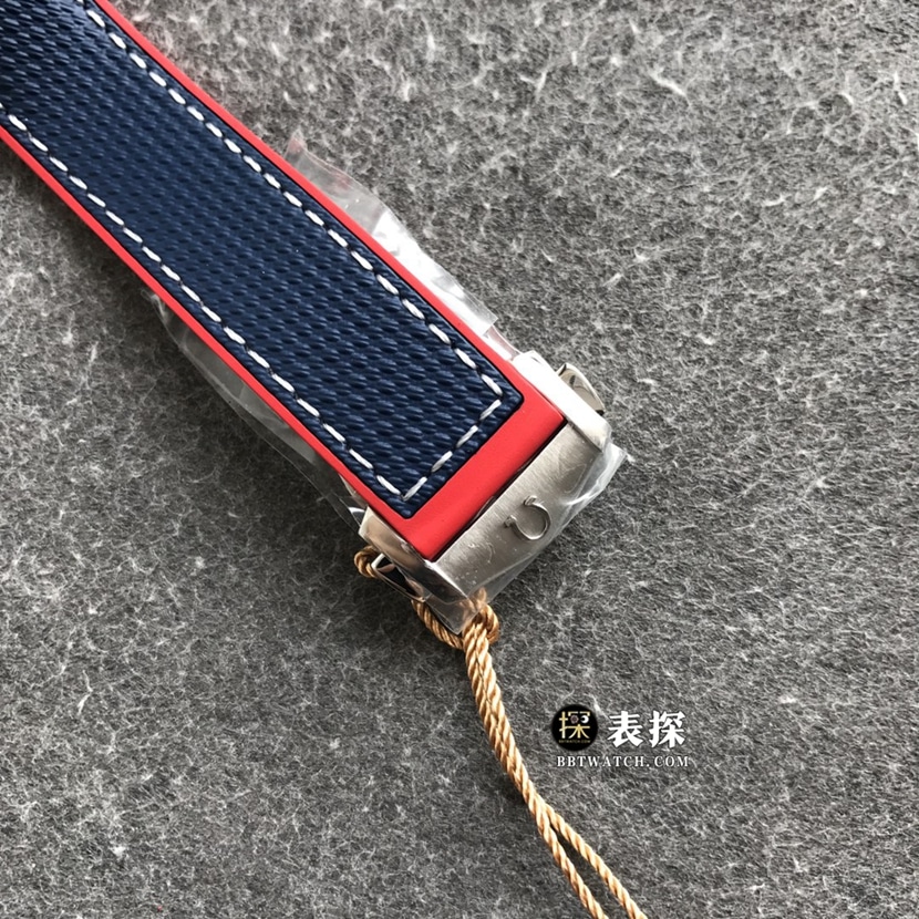 VS厂欧米茄海马一比一超A精仿手表男士白盘美洲杯橡胶款图片及价格表扣实拍图