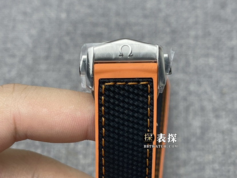 VS厂欧米茄海马顶级一比一精仿手表男士黑盘橡胶款图片及价格表扣实拍图