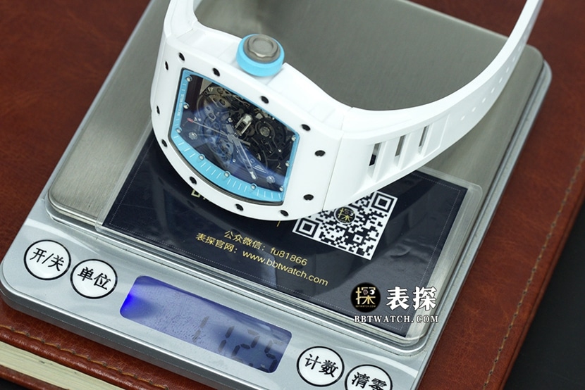 理查德米勒1:1复刻手表,BBR男士复刻表,重量实拍图