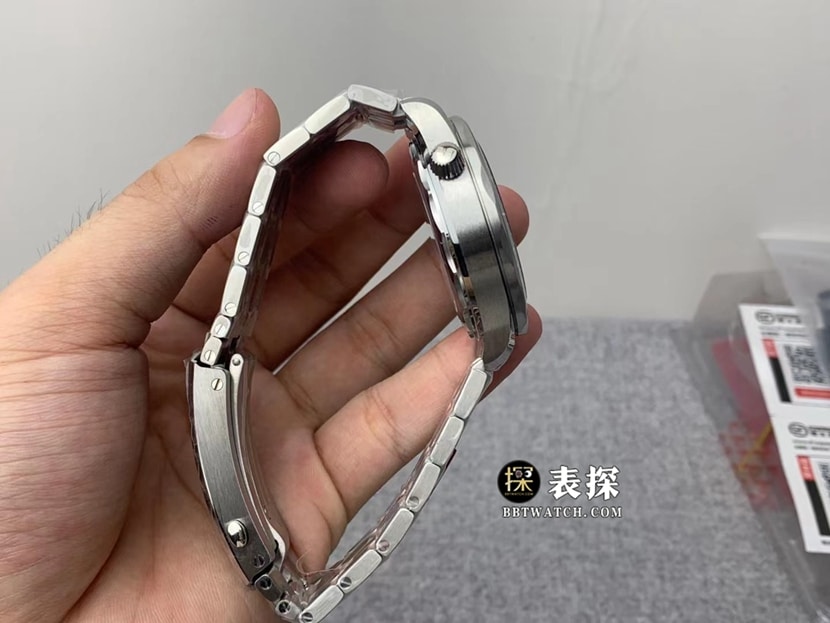  OR厂欧米茄海马一比一超A高仿手表男士白盘钢带款图片及价格侧面实拍图