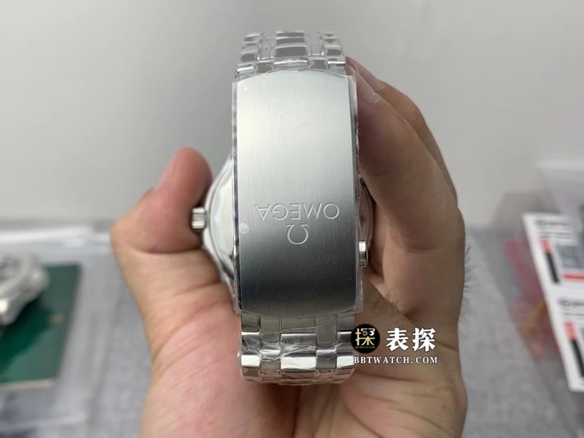  OR厂欧米茄海马一比一超A高仿手表男士白盘钢带款图片及价格表带实拍图