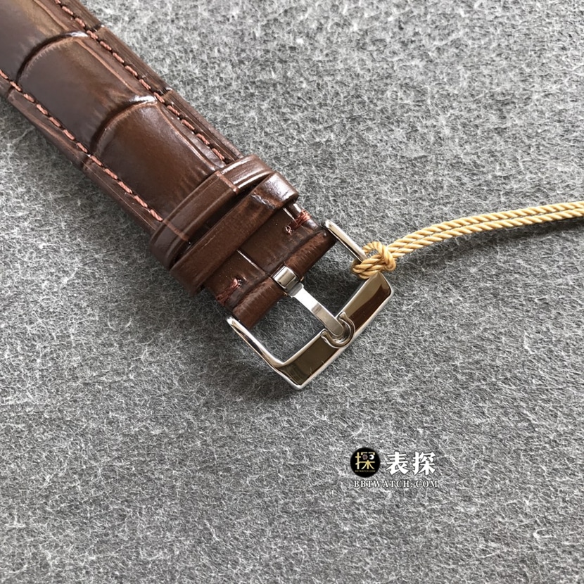 欧米茄蝶飞一比一顶级复刻手表男士香槟金盘黄金皮带款图片及价格表扣实拍图