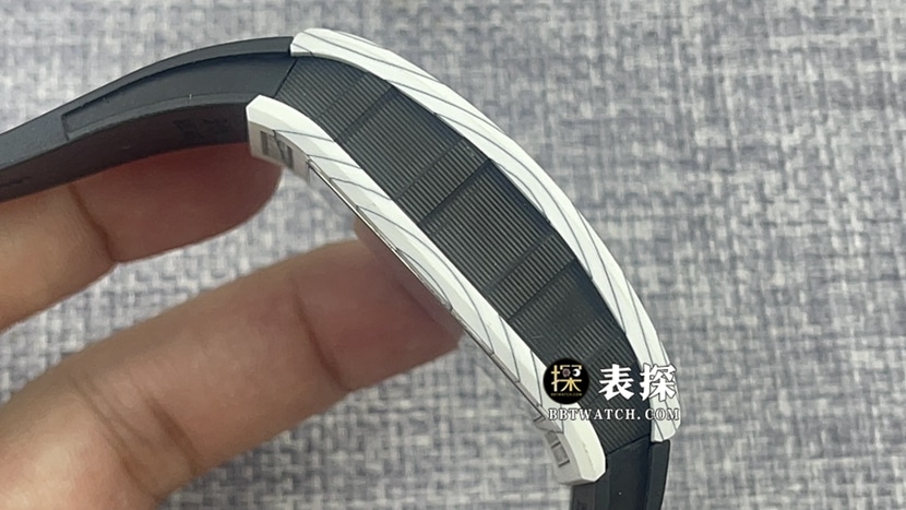 BBR厂理查德米勒男士RM 055 NTPT一比一超A精仿手表男士镂空盘橡胶款图片及价格侧面实拍图