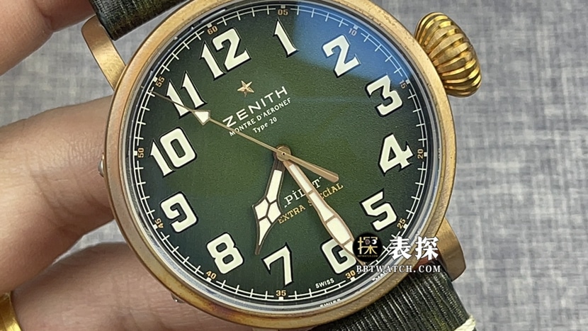 真力时1:1复刻手表,xf飞行员复刻表,正面图