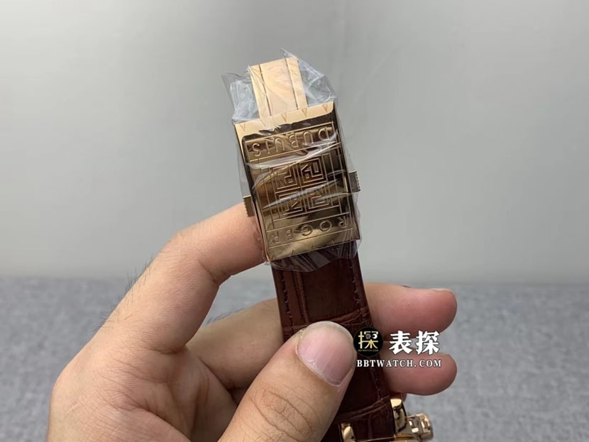 JB王者罗杰杜彼1:1复刻手表黑盘皮带款RDDBEX0280表扣图