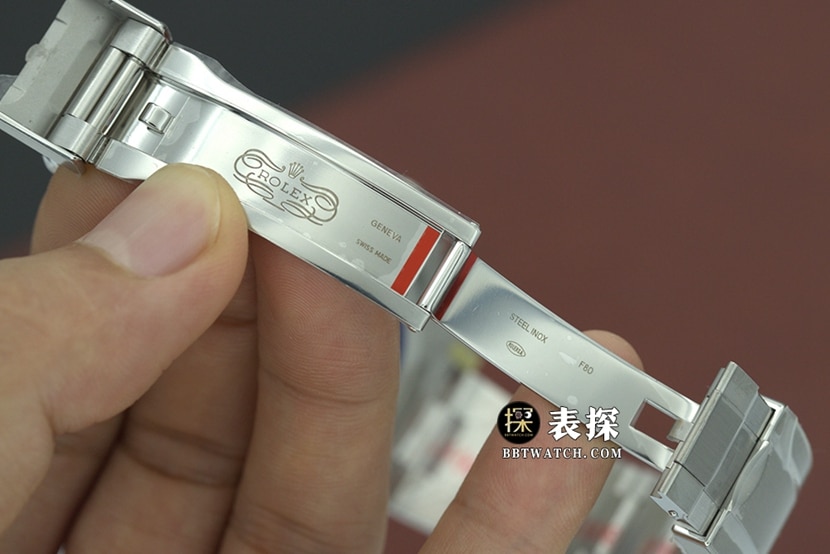 C潜航者劳力士1:1复刻手表夜光黑水鬼钢带款116610LN-0001表扣实拍图
