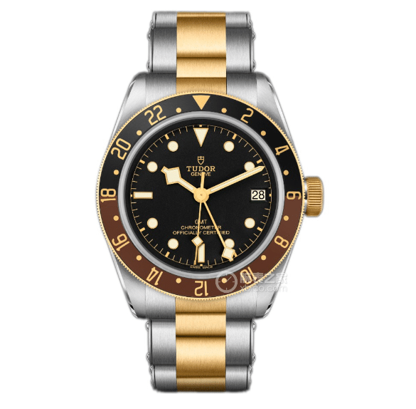 ZF Biwan Tudor 1:1 réplique montres disque noir anneau ceinture acier modèles M79833MN-0001