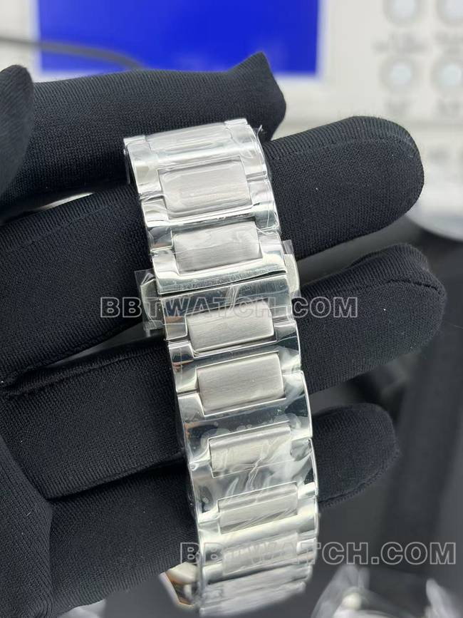 超级克隆手表伯爵MKS厂绿盘机械钢表带G0A45005表带实拍图