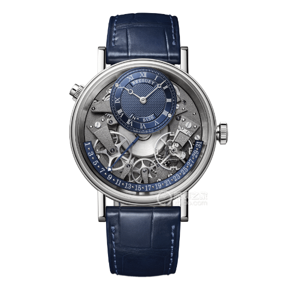 ZF Heirloom Breguet 1:1 Replique Montres Cadran Guilloché Or Bleu Ceinture Modèle 7097BB/GY/9WU