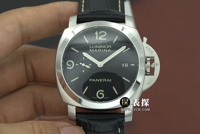 VS厂沛纳海男士顶级一比一高仿手表黑盘皮带款PAM 00359