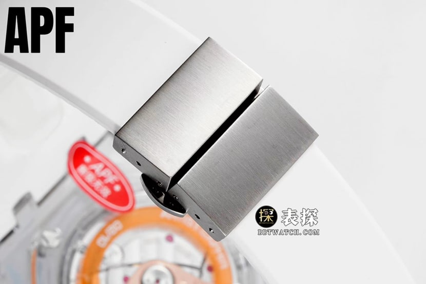 apf离岸型复刻表,APF离岸型爱彼1:1复刻手表斯巴达红色战士橡胶款表带实拍图