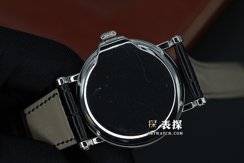 ZF古典百达翡丽1:1复刻手表男士黑盘皮带款5153G-001背面实拍图