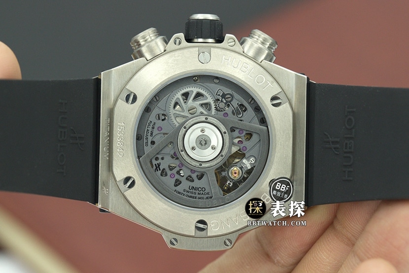 BBF大爆炸宇舶1:1复刻手表镂空盘橡胶款421.NM.1170.RX机芯图