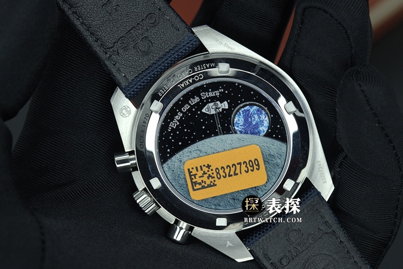 OS超霸欧米茄1:1复刻手表银盘皮带款史努比310.32.42.50.02.001背面实拍图