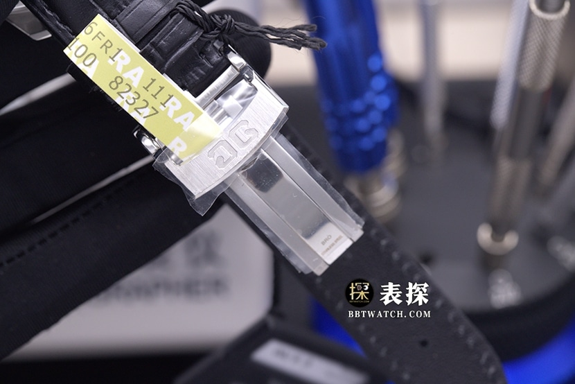 GL厂议员格拉苏蒂1:1复刻手表白盘月相皮带款100-04-32-12-04表扣实拍图