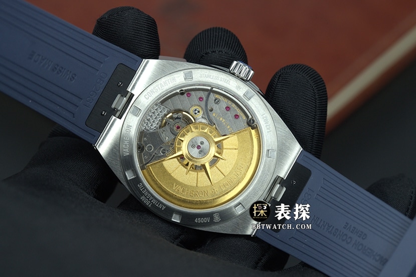 PPF纵横四海江诗丹顿1:1复刻手表蓝盘钢带款4500V/110A-B128背面实拍图