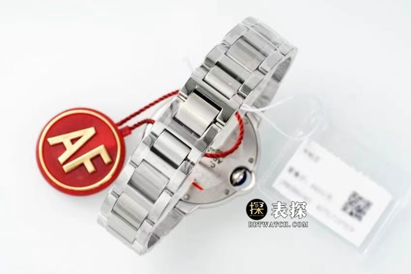 AF蓝气球卡地亚1:1复刻手表粉盘钢带款W6920100表带实拍图