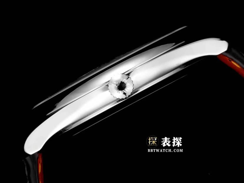 制表传统浪琴1:1复刻手表男士银盘皮带款L2.793.4.73.2侧面实拍图