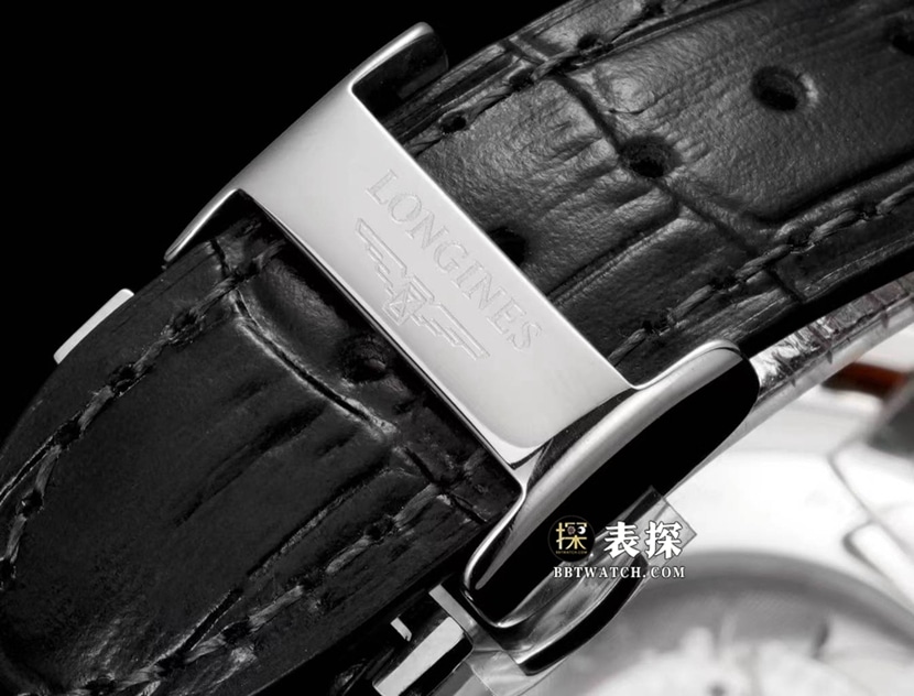 制表传统浪琴1:1复刻手表男士银盘皮带款L2.793.4.73.2表带实拍图