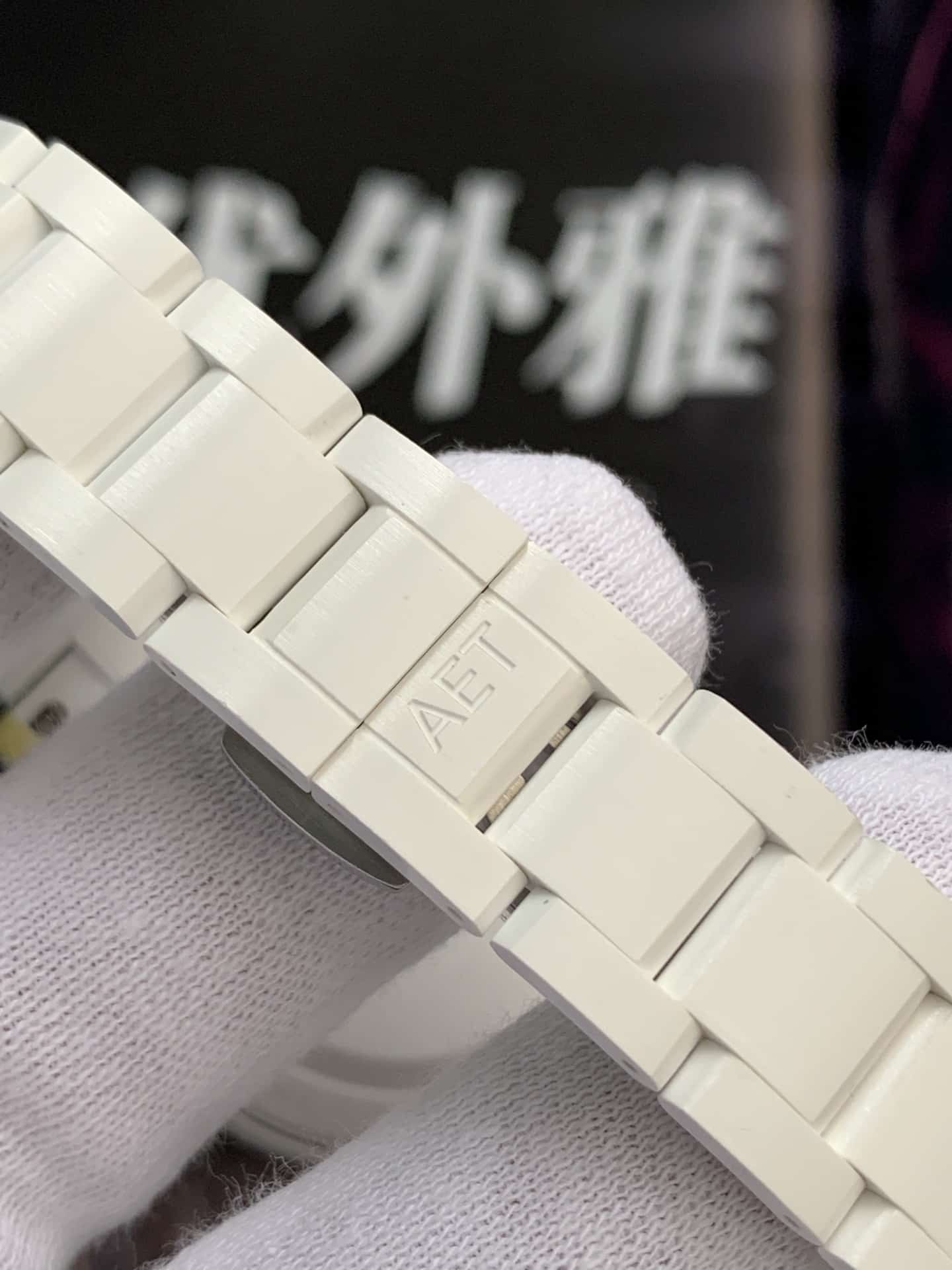 AET厂劳力士男士迪通拿计时一比一顶级复刻手表绿盘陶瓷款表带实拍图