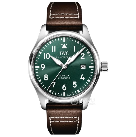 V7 Pilot Universal 1:1 Replica Watch Men's Green Plate Belt Model IW328205