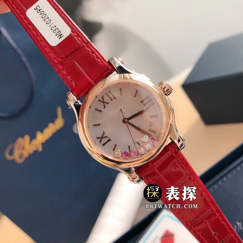 萧邦顶级复刻手表,原单快乐钻复刻表,正面图