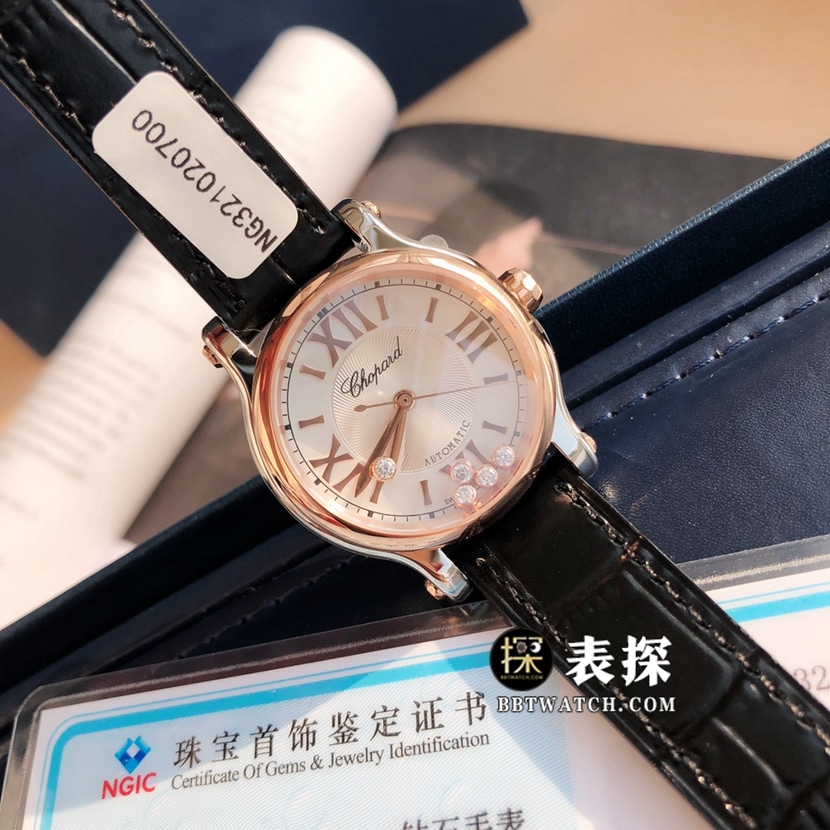 萧邦顶级复刻手表,原单快乐钻复刻表,正面图