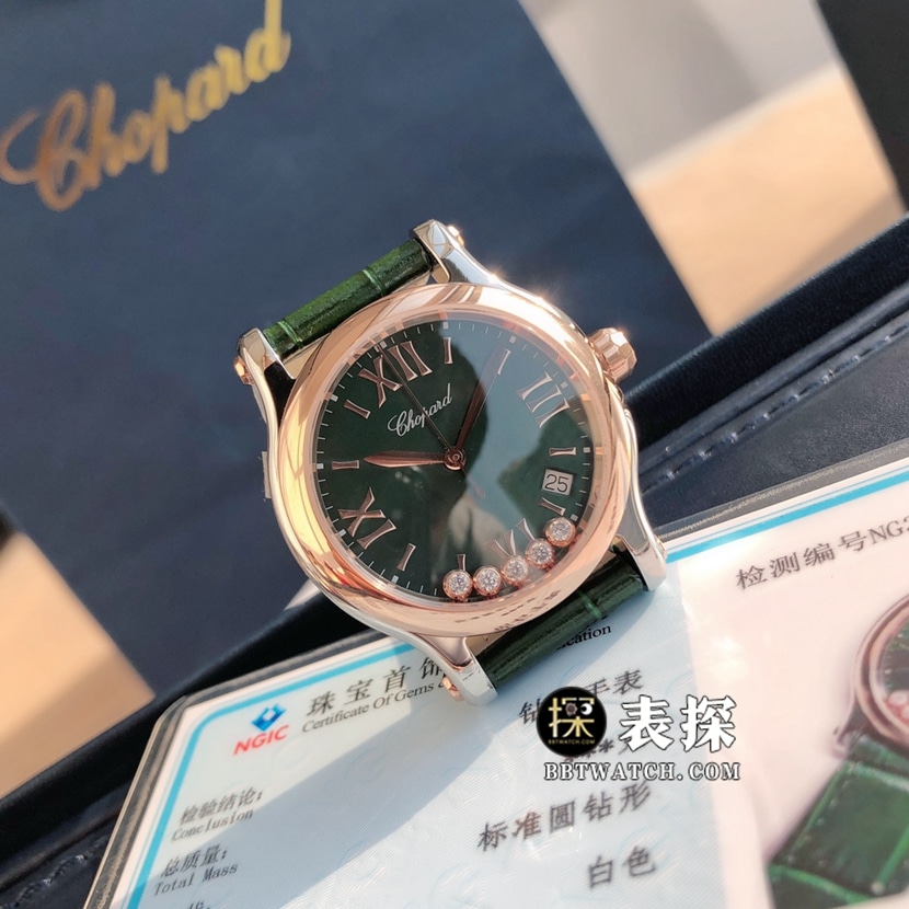 萧邦1:1复刻表,原单快乐钻复刻手表,正面图