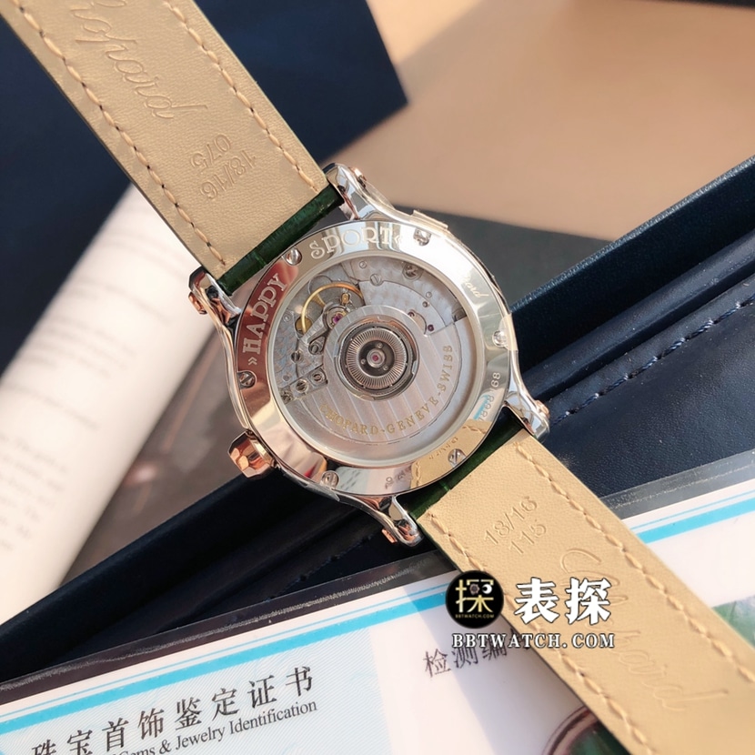 原单快乐钻萧邦1:1复刻手表女士绿盘皮带款278582-6005机芯图