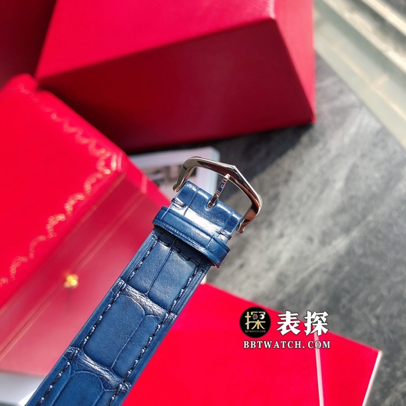 原单山度士卡地亚1:1复刻手表情侣款银盘皮带款WSSA0022、WSSA0023表扣图
