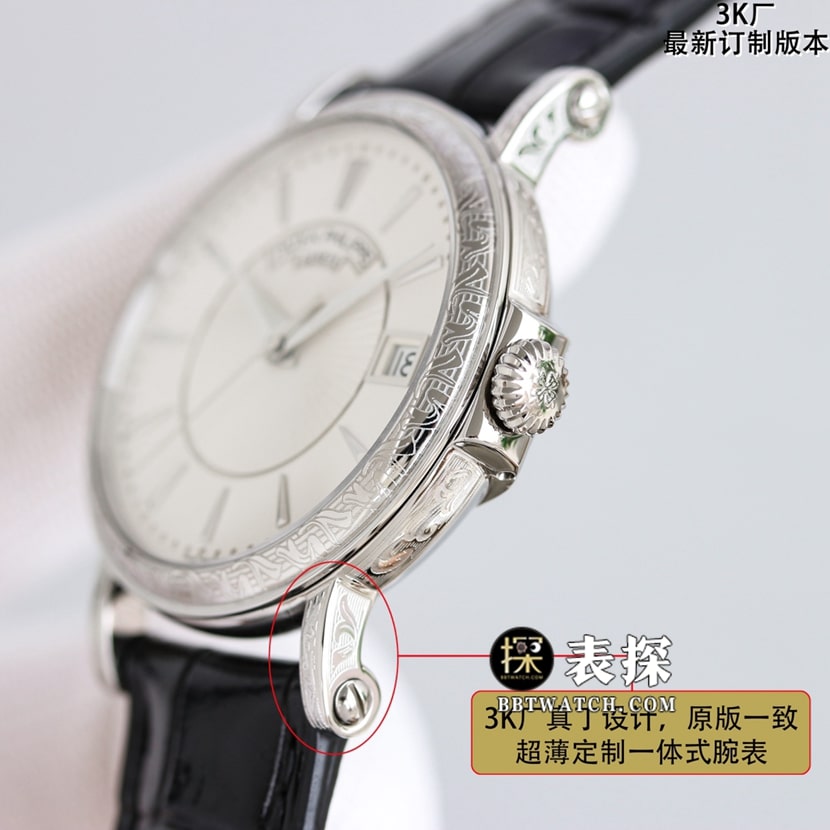 百达翡丽1:1复刻,3K古典复刻表,侧面图