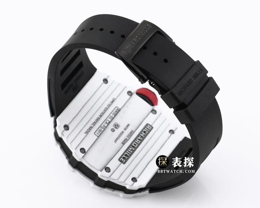 BBR RM 35-01理查德米勒1:1复刻手表男士黑盘黑色橡胶款表带实拍图