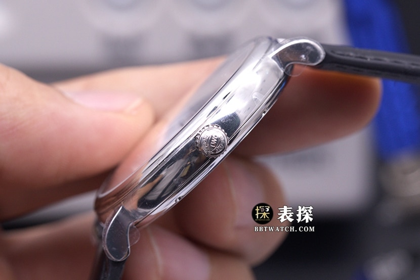 V7柏涛菲诺万国1:1复刻手表银盘皮带款IW356501侧面实拍图