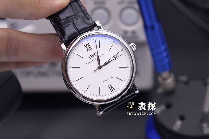 V7柏涛菲诺万国1:1复刻手表银盘皮带款IW356501正面实拍图