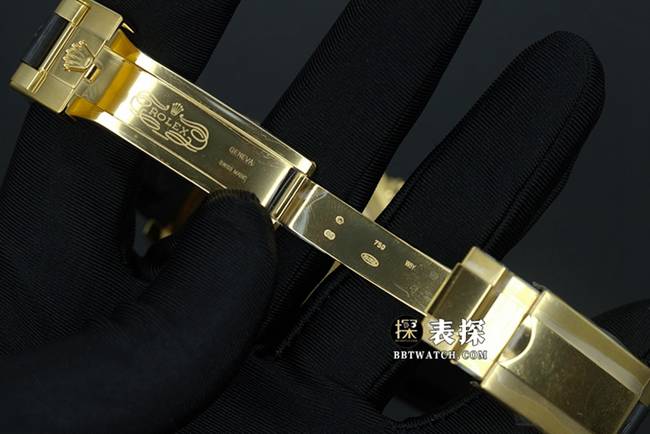 N厂顶级复刻劳力士迪通拿4130胶带款黄金陶瓷圈口黑盘904钢表扣实拍图